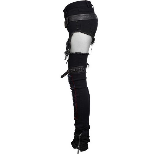 soldes luxe PUNK RAVE Short Et Leg Warmers ‘Furia’ Noirs 16