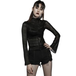 PUNK RAVE Short Gothique ‘Cassiopee’ Noir beauté 44