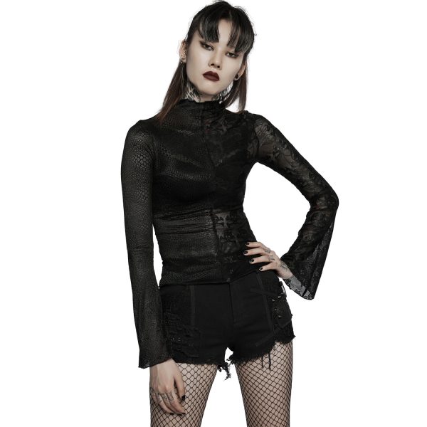 PUNK RAVE Short Gothique ‘Cassiopee’ Noir beauté 13