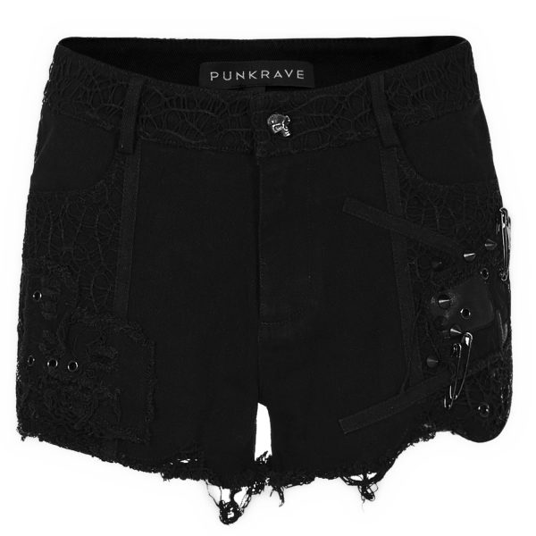 PUNK RAVE Short Gothique ‘Cassiopee’ Noir beauté 20