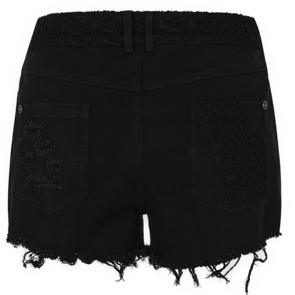 PUNK RAVE Short Gothique ‘Cassiopee’ Noir beauté 21