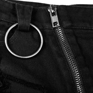vente luxe pas cher PUNK RAVE Short Gothique ‘Tank Girl’ Noir 30