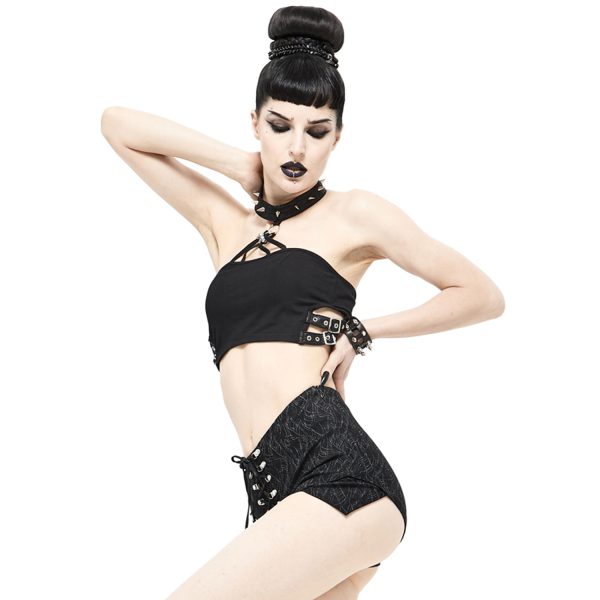 DEVIL FASHION Short ‘Iona’ Noir site pas cher 5