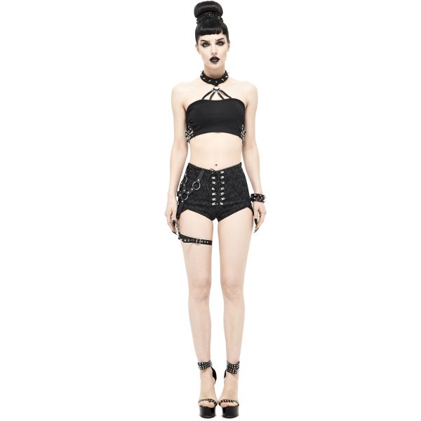 DEVIL FASHION Short ‘Iona’ Noir site pas cher 6