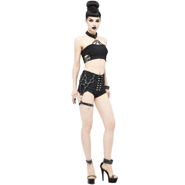 DEVIL FASHION Short ‘Iona’ Noir site pas cher 7