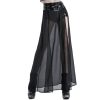 haute qualité PUNK RAVE Short-Jupe ‘Mortifera’ En Simili Cuir Noir 64