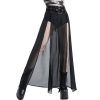 PUNK RAVE Short-Jupe ‘Mortifera’ Noire a Prix Discount 50