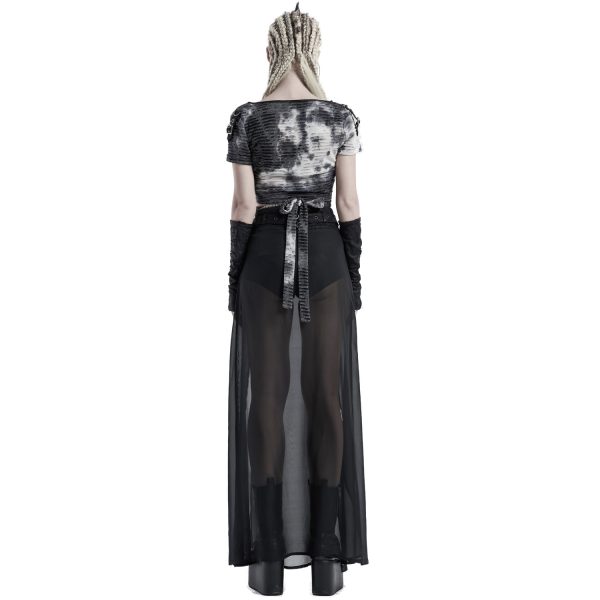 PUNK RAVE Short-Jupe ‘Mortifera’ Noire a Prix Discount 4