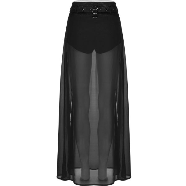 PUNK RAVE Short-Jupe ‘Mortifera’ Noire a Prix Discount 9