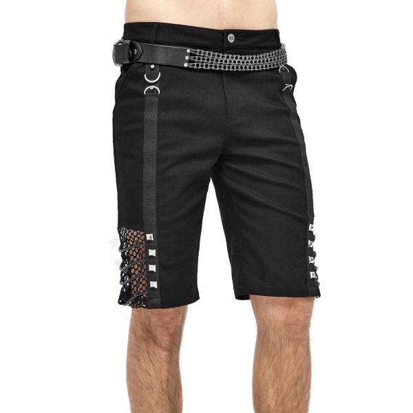 en ligne officielle DEVIL FASHION Short Pour Hommes ‘Bommot’ Noir 12