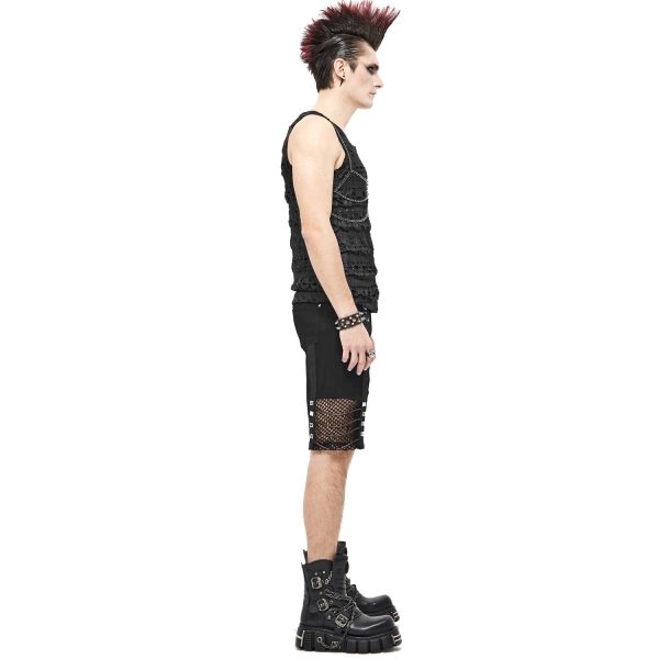 en ligne officielle DEVIL FASHION Short Pour Hommes ‘Bommot’ Noir 5