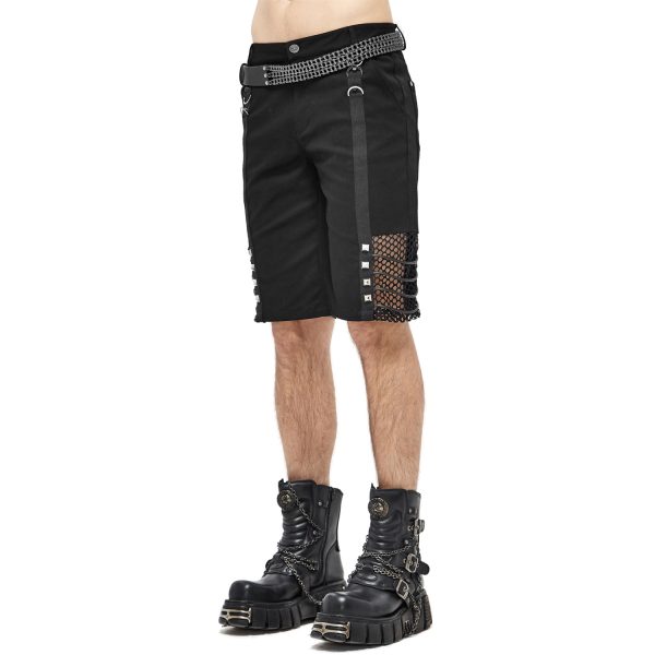 en ligne officielle DEVIL FASHION Short Pour Hommes ‘Bommot’ Noir 11