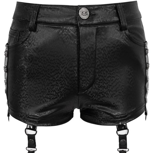 DEVIL FASHION Short Sexy ‘Pentagram’ En Simili Cuir Noir online boutique 16