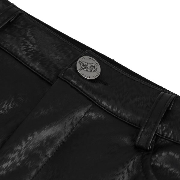 DEVIL FASHION Short Sexy ‘Pentagram’ En Simili Cuir Noir online boutique 17