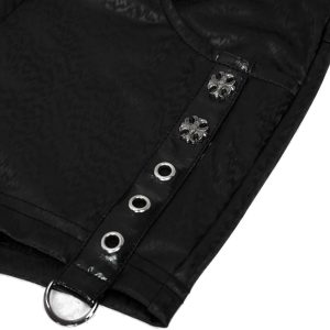 DEVIL FASHION Short Sexy ‘Pentagram’ En Simili Cuir Noir online boutique 53