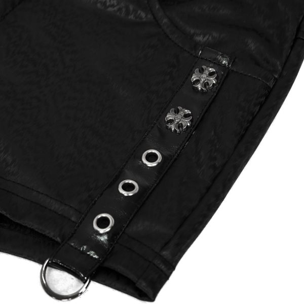 DEVIL FASHION Short Sexy ‘Pentagram’ En Simili Cuir Noir online boutique 18