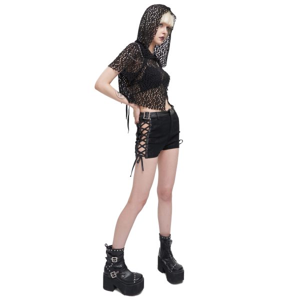 ﻿soldes DEVIL FASHION Short ‘Sherzal’ Noir 6
