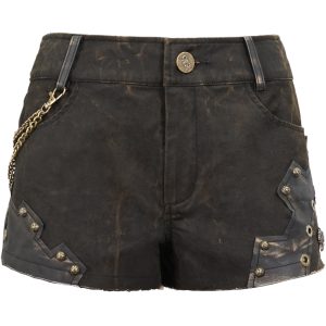 magasin paris DEVIL FASHION Short ‘Steampunk Gear’ Marron 44