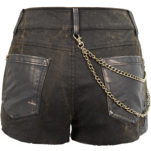 magasin paris DEVIL FASHION Short ‘Steampunk Gear’ Marron 46