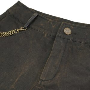 magasin paris DEVIL FASHION Short ‘Steampunk Gear’ Marron 52