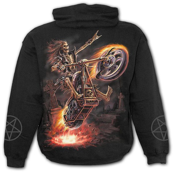dernière tendance Spiral Direct Sweat à Capuche Pour Enfants ‘Hell Rider’ Noir 3