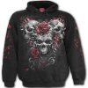 Spiral Direct Sweat à Capuche Pour Enfants ‘Skulls N’ Roses’ Noir économies garanties 8