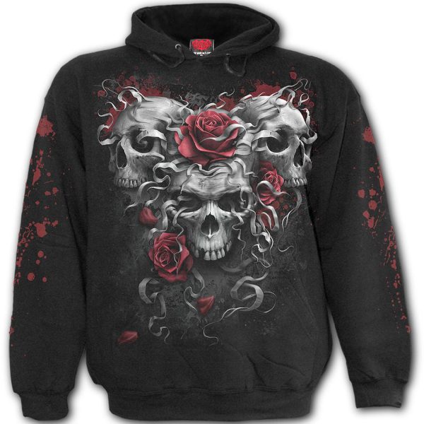 Spiral Direct Sweat à Capuche Pour Enfants ‘Skulls N’ Roses’ Noir économies garanties 1