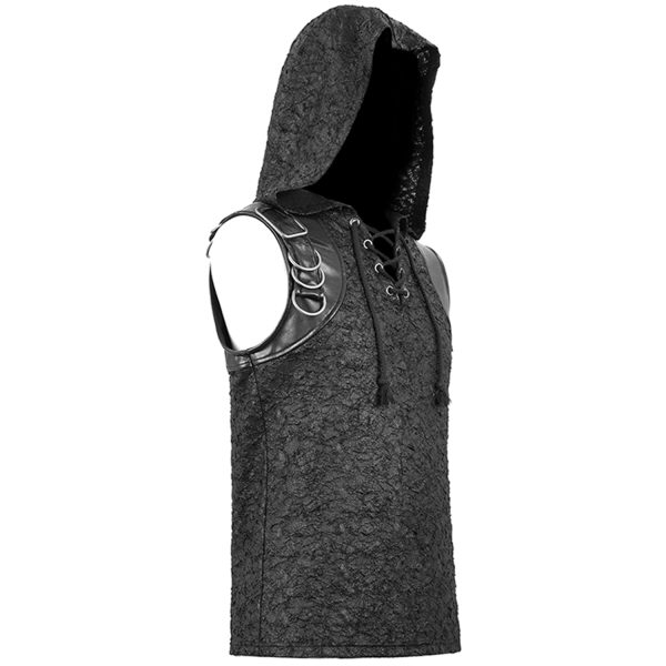DEVIL FASHION T-Shirt à Capuche ‘Haboolm’ Noir guranteed de qualité 13