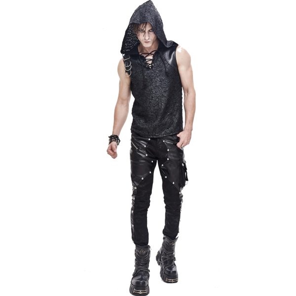 DEVIL FASHION T-Shirt à Capuche ‘Haboolm’ Noir guranteed de qualité 5