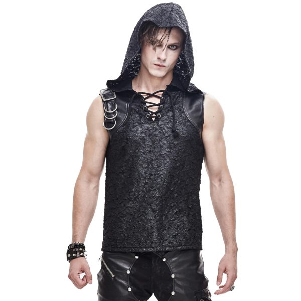 DEVIL FASHION T-Shirt à Capuche ‘Haboolm’ Noir guranteed de qualité 7