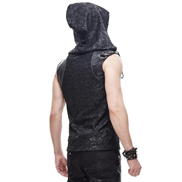 DEVIL FASHION T-Shirt à Capuche ‘Haboolm’ Noir guranteed de qualité 8