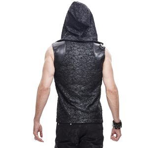 DEVIL FASHION T-Shirt à Capuche ‘Haboolm’ Noir guranteed de qualité 34