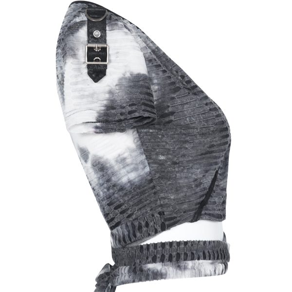 boutiqued pas cher PUNK RAVE T-Shirt à Manches Courtes ‘Punk Bandage’ Gris 11