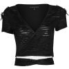 PUNK RAVE T-Shirt à Manches Courtes ‘Punk Bandage’ Noir Satisfait ou Remboursé 8