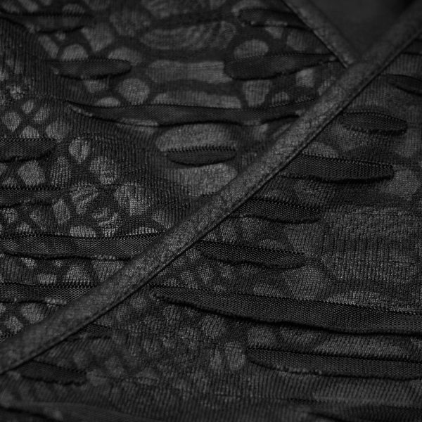 PUNK RAVE T-Shirt à Manches Courtes ‘Punk Bandage’ Noir Satisfait ou Remboursé 13