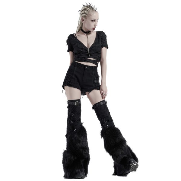 PUNK RAVE T-Shirt à Manches Courtes ‘Punk Bandage’ Noir Satisfait ou Remboursé 7