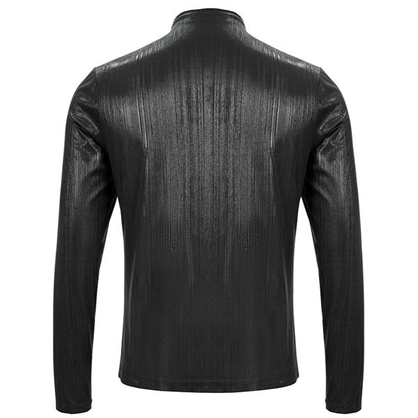 DEVIL FASHION T-Shirt à Manches Longues ‘Cyber Punk’ Noir Brillant excellent qulity 12