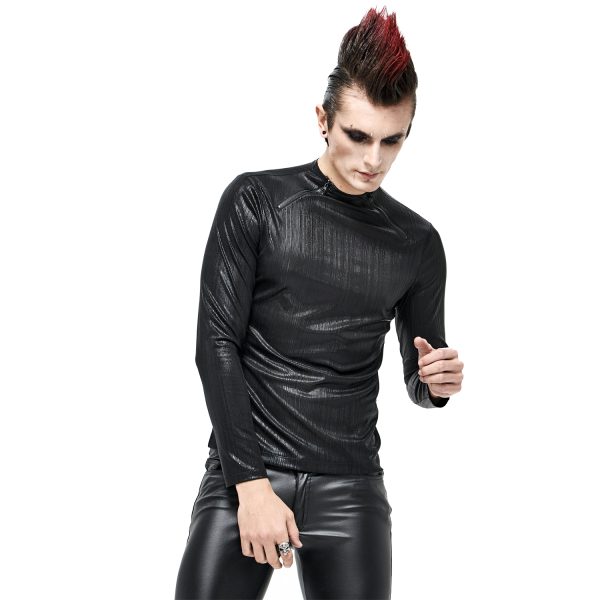 DEVIL FASHION T-Shirt à Manches Longues ‘Cyber Punk’ Noir Brillant excellent qulity 8
