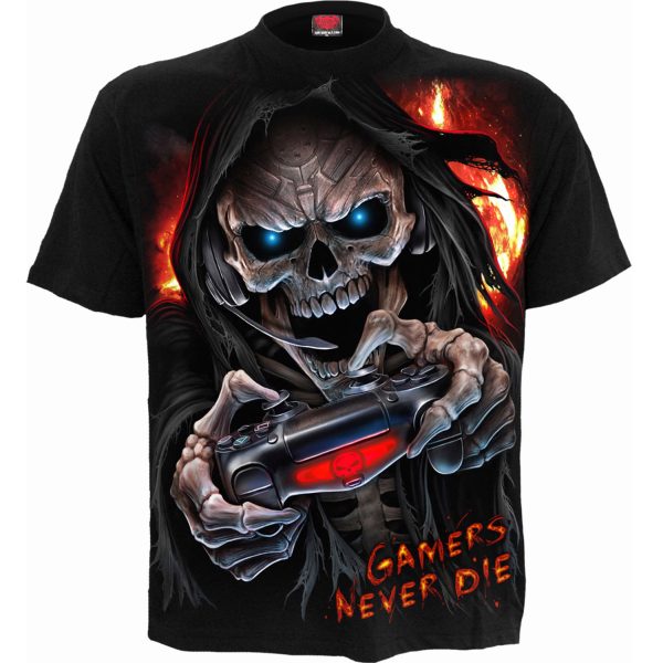Spiral Direct T-Shirt Manches Courtes Pour Enfants ‘Respawn’ Noir boutique 1