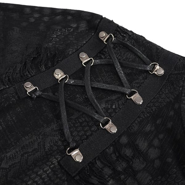 grande qualité DEVIL FASHION T-Shirt Manches Longues ‘Diablo Shabby’ à Capuche Noir 17