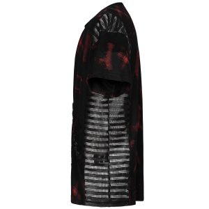 Les achats en ligne PUNK RAVE T-Shirt ‘Millennium Posse’ Noir Et Rouge 33