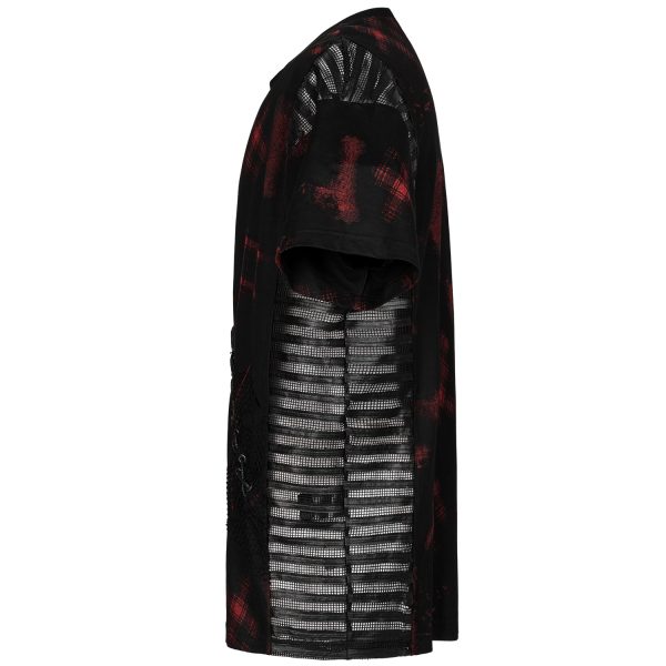 Les achats en ligne PUNK RAVE T-Shirt ‘Millennium Posse’ Noir Et Rouge 11