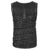soldes pas cher DEVIL FASHION T-Shirt Sans Manches ‘Bommoth’ Noir 44