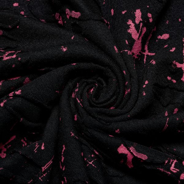 PUNK RAVE T-Shirt Sans Manches ‘Printing Punk’ Noir Et Rouge Meilleur Prix Garanti 14