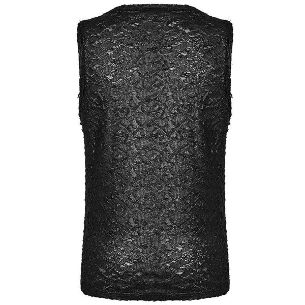 magasin solde PUNK RAVE T-Shirt Sans Manches ‘Psychonaut’ Noir 9