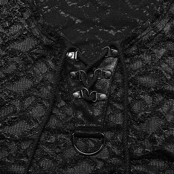 magasin solde PUNK RAVE T-Shirt Sans Manches ‘Psychonaut’ Noir 11
