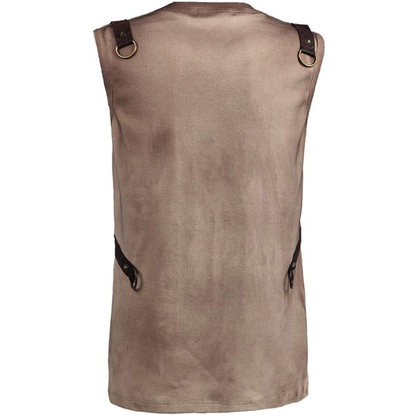 magasin en ligne france PUNK RAVE T-Shirt Steampunk ‘Lazarus’ Beige 7