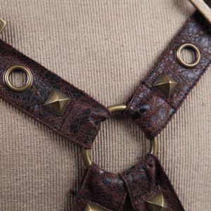 magasin en ligne france PUNK RAVE T-Shirt Steampunk ‘Lazarus’ Beige 24