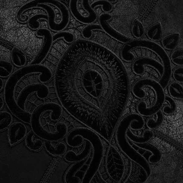 Meilleur Prix PUNK RAVE Taie D’Oreiller Décorative ‘Gothic Cozy’ Noire 5