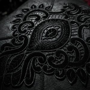 Meilleur Prix PUNK RAVE Taie D’Oreiller Décorative ‘Gothic Cozy’ Noire 29